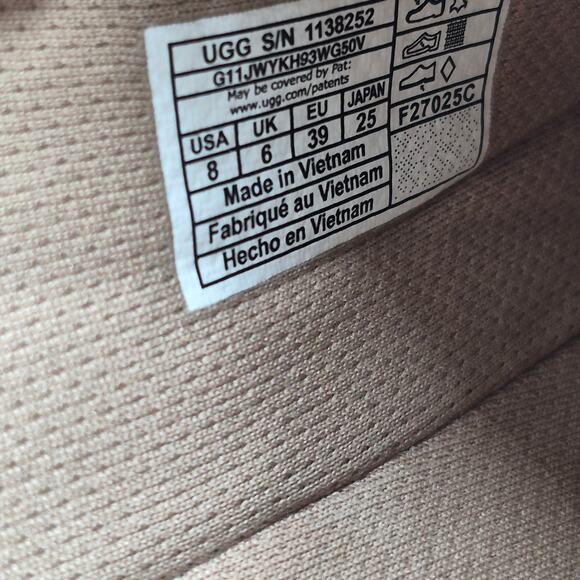 UGG Goldenstar Cozy Clog Slip-on Beige Women's size 8 - Picture 9 of 11